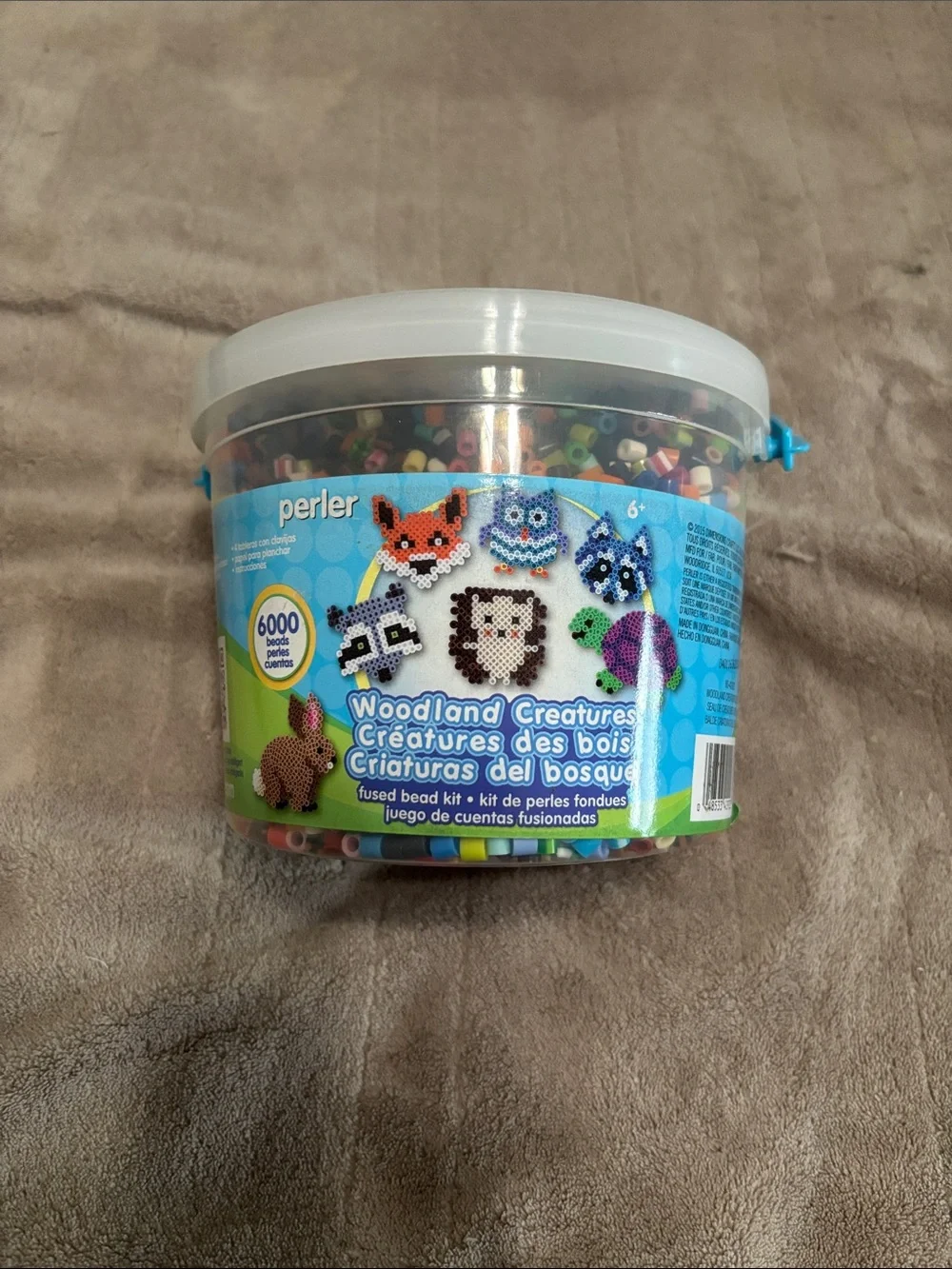 Perler Woodland Creatures Fused Bead Bucket